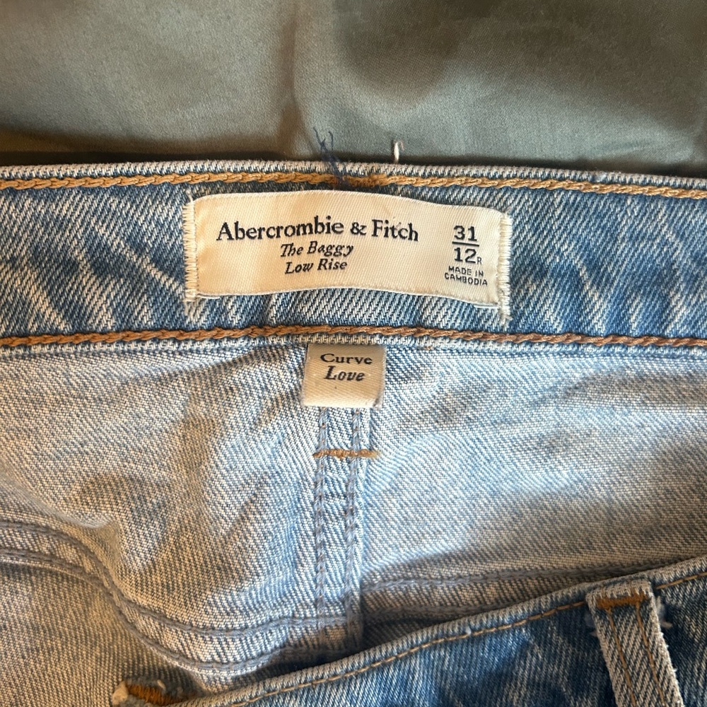 Abercrombie & Fitch Curve Love Low Rise Baggy Jean - Picture 2 of 4